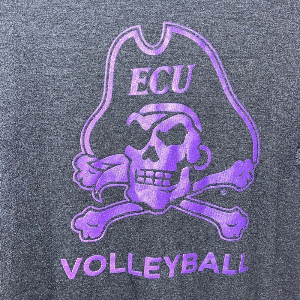 Black Purple ECU East carolina Pirates Ultimate Volleyball Team 🏐T shirt L men’s - Picture 2 of 2
